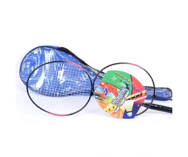 Set 2 bucăți rachetă badminton cu husă