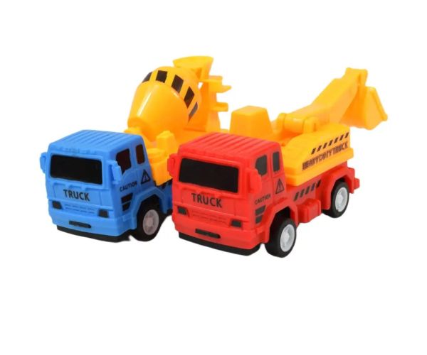 Truck Working: 7 bucăți set de jucării de construcție cu mașini, vehicule și accesorii