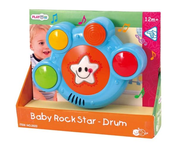 Playgo: Tobă rockstar eletcronic cu sunete și lumini