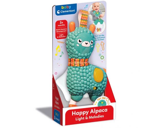 Alpaca fericit interactiv cu lumini și sunete - Clementoni