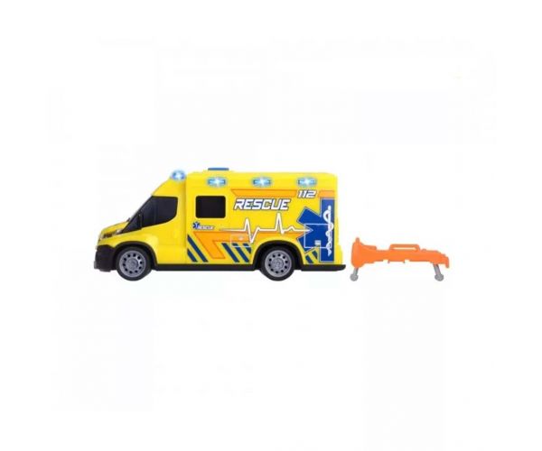 Ambulanță SOS Iveco cu sunet și lumină, 18 cm - Dickie Toys