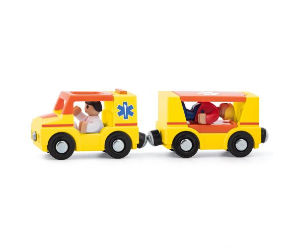 Ambulanță magnetică cu remorcă - Woodyland