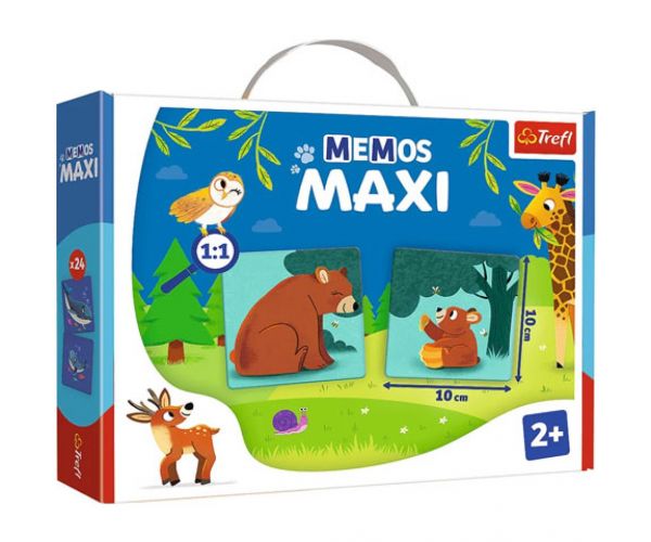 Animale Maxi joc de memorie 24 bucăți - Trefl