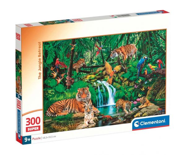 Animalele junglei puzzle Super de 300 piese - Clementoni