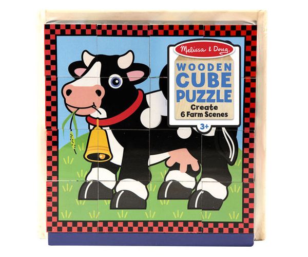Háziállatok fa kockakirakó - Melissa & Doug