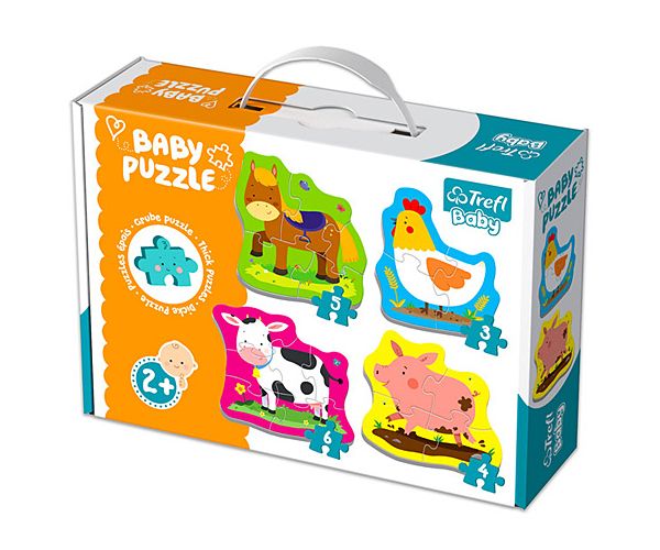 Kisállatok a farmon bébi puzzle szett - Trefl