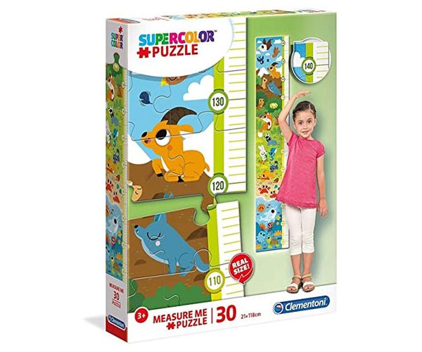 Aranyos állatkák fali mérce 30 db-os puzzle - Clementoni