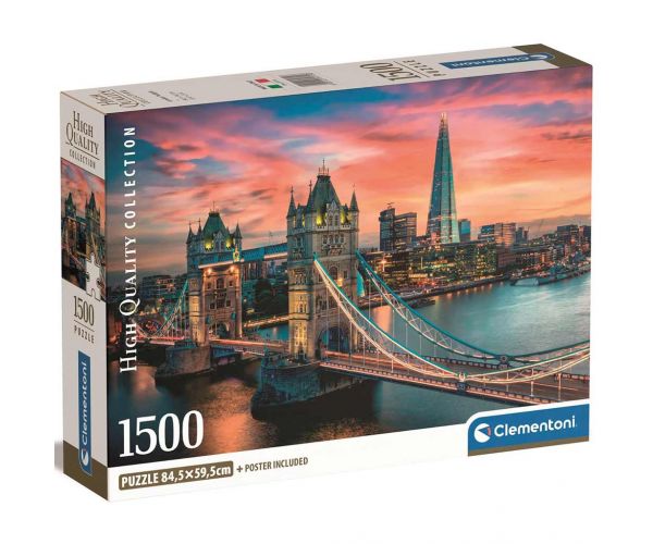 Londoni alkonyat 1500db-os HQC puzzle 84,5x59,5cm - Clementoni
