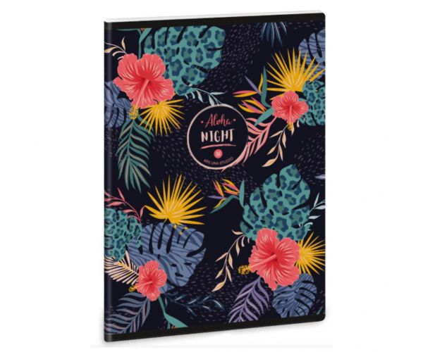 Ars Una Aloha Night caiet cu spirală extra, format A5