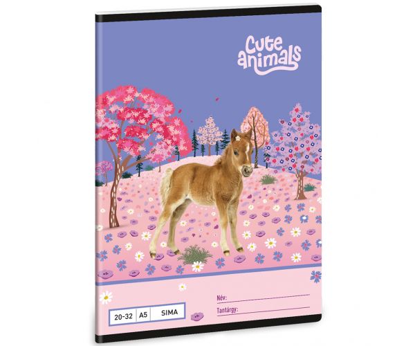 Ars Una: Animale drăgălașe - Cal, caiet fără linii A/5 20-32