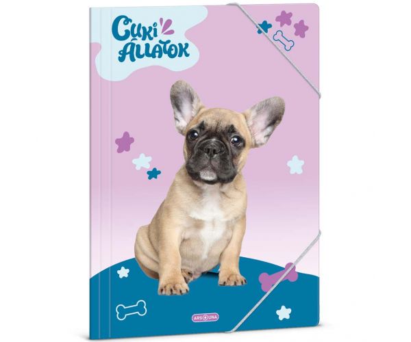 Ars Una: Animale drăguțe – Dosar A/4 cu elastic, Bulldog Francez