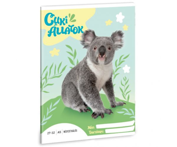 Ars Una: Animale drăguțe - Caiet cu pătrățele Koala A/5 27-32