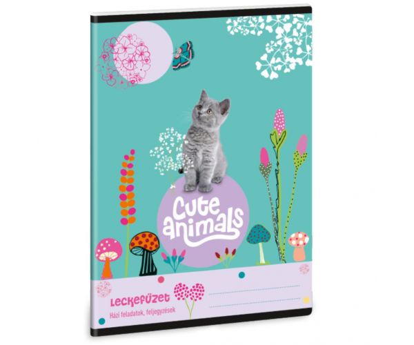 Ars Una: Animale drăguțe - Caiet de teme pentru pisicuțe, 38 de pagini, format A5