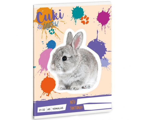 Ars Una: Animale drăguțe - Caiet dictando cu iepuraș format A/5 21-32