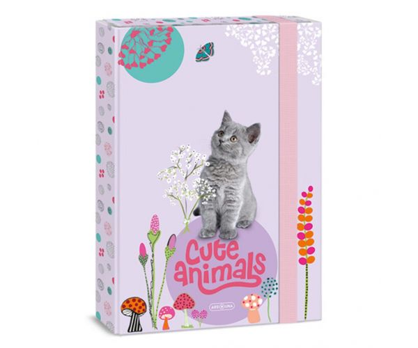 Ars Una: Animale drăguțe - Cutie cu caiete A4 cu pisici