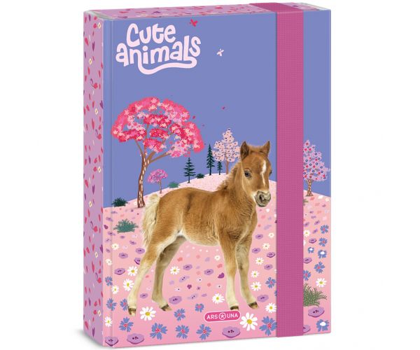 Ars Una: Animale drăguțe - Cutie pentru caiete cu cal A/5