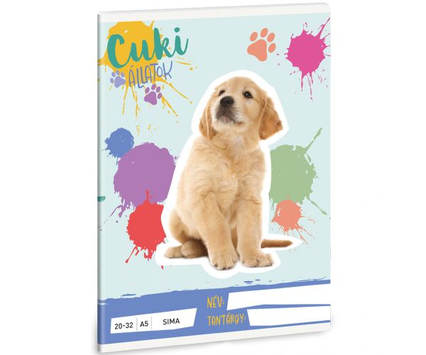 Ars Una: Animale drăguțe - Golden Retriever caiet simplu A/5 20-32