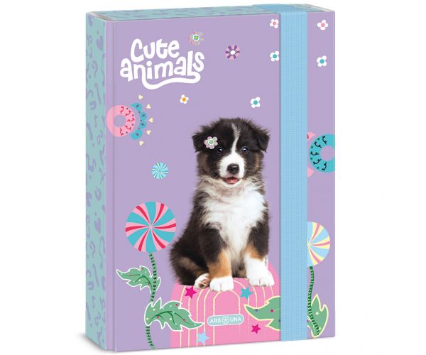 Ars Una: Animale drăguțe - cutie pentru caiete A/5 cu câini Aussie