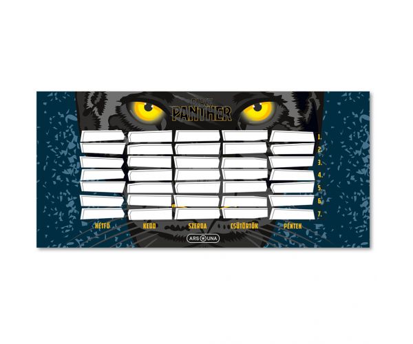 Ars Una: Black Panther orar pe o singură foaie, față-verso