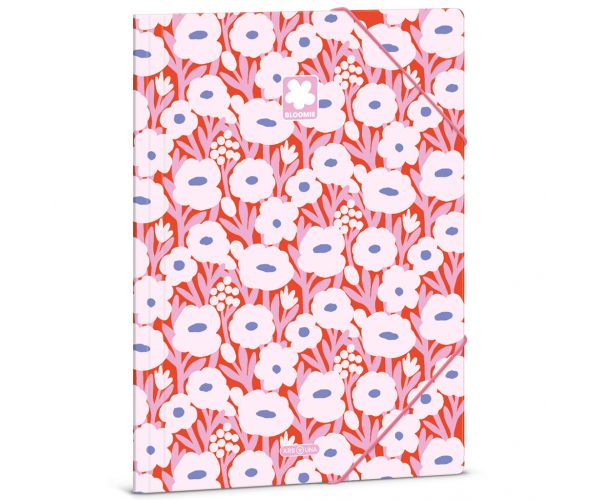 Ars Una: Bloomie, dosar cu elastic și model floral, format A4