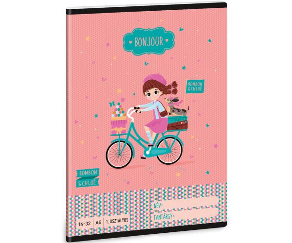 Ars Una: Bonjour A/5 caiet liniat pentru clasa I 14-32