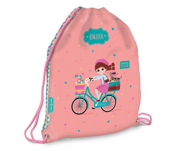 Ars Una: Bonjour sac de gimnastică, sac de sport 32x42 cm