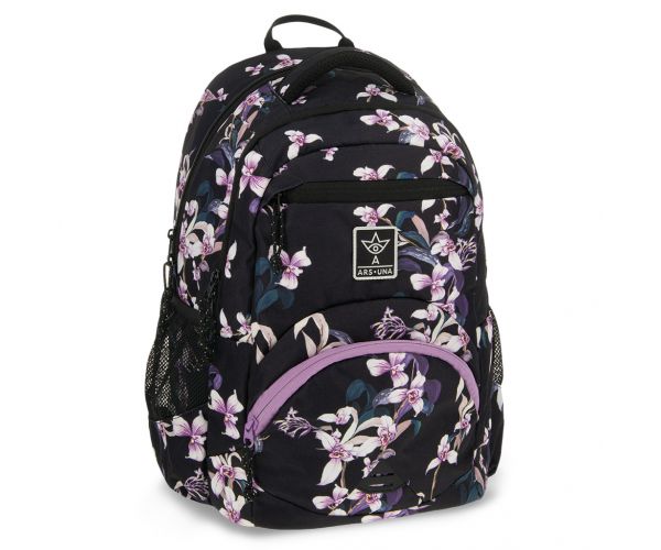 Ars Una: Botanic Orchid ghiozdan ergonomic, rucsac 33x45x24cm