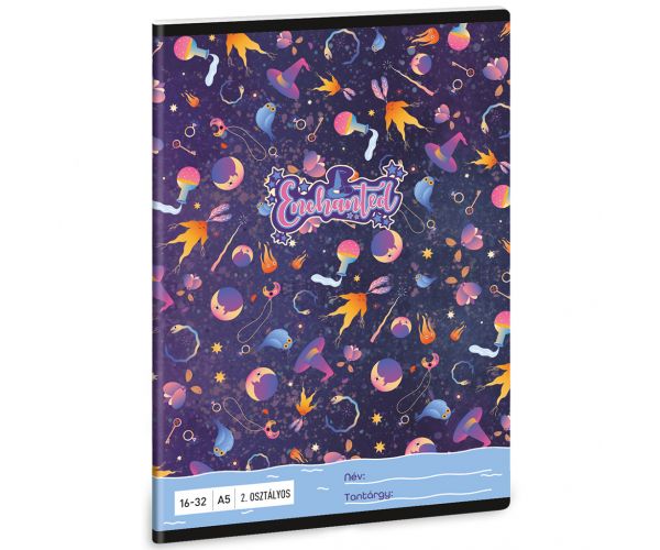 Ars Una: Caiet liniat pentru clasa a 2-a cu model Enchanted boszi A/5