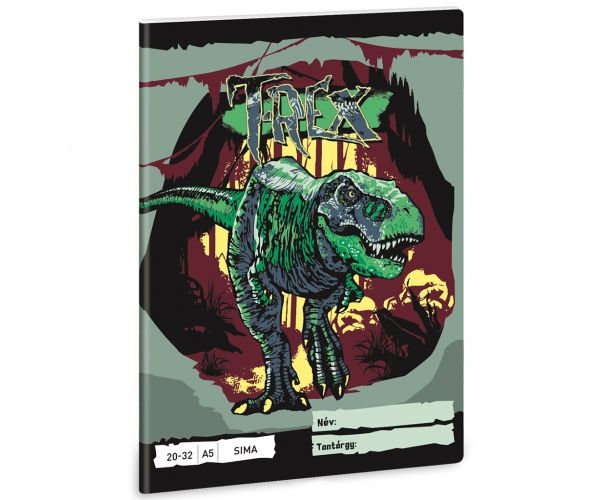 Ars Una: Caiet simplu cu dinozaur T-Rex A/5