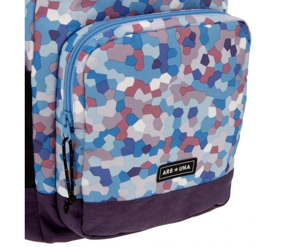 Ars Una: Caleidoscope-blue rucsac școlar AU-14 32x51x25cm