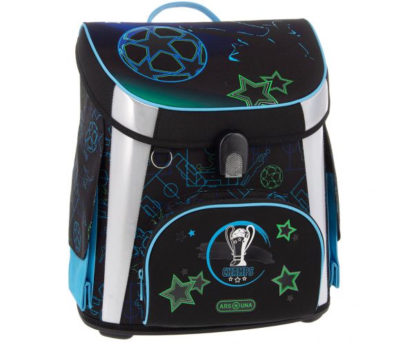Ars Una: Champs rucsac școlar compact ergonomic cu închidere magnetică, 33x41x24cm