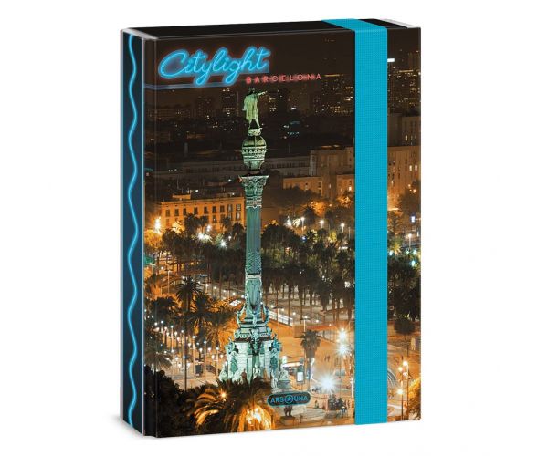 Ars Una: City Light Barcelona cutie pentru caiete format A/5