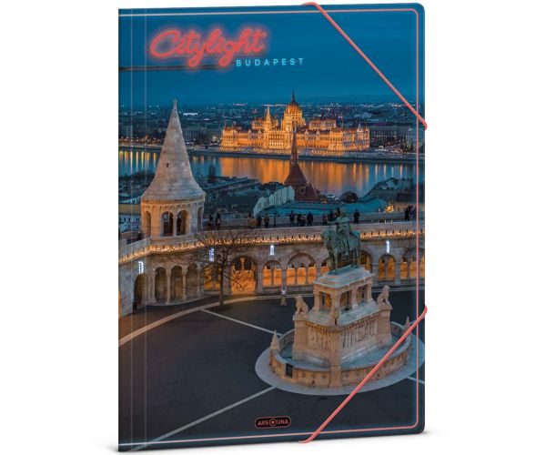 Ars Una: Citylight Budapest mapă cu elastic format A/4