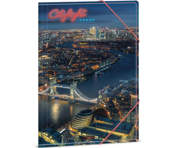 Ars Una: Citylight London mapă cu elastic A4