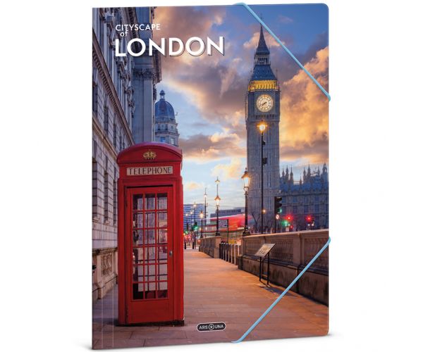 Ars Una: Cityscape of London mapă cu elastic A/4