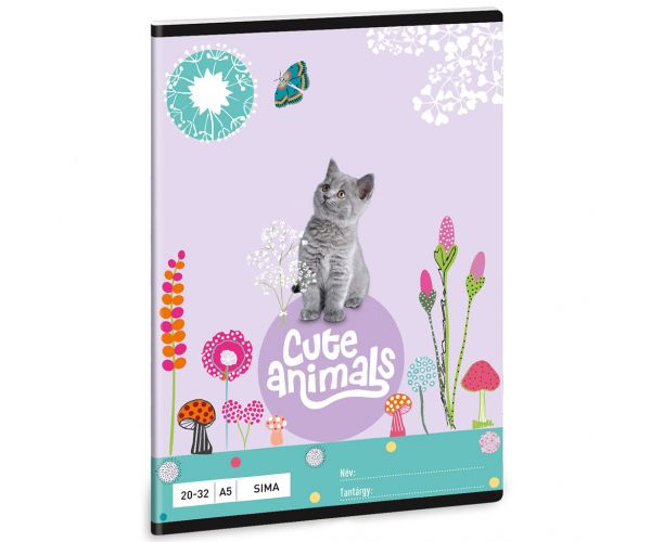 Ars Una: Cute Animals - Caiet simplu cu pisicuță Kitten A/5