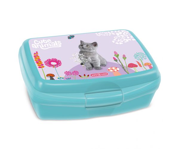 Ars Una: Cute Animals - Cutie pisică, cutie de prânz 16,5x6x13,5cm