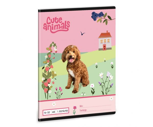 Ars Una: Cute Animals - Doggie caiet dictando A/5 clasa I 14-32