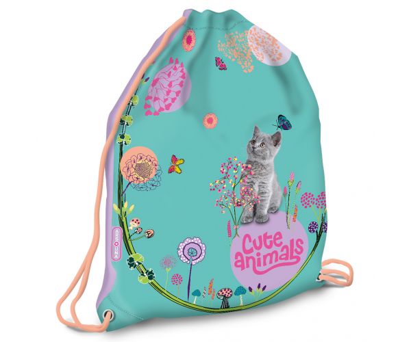Ars Una: Cute Animals - Rucsac sport cu pisicuță, 32x42cm
