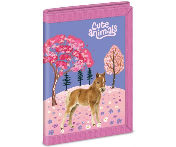 Ars Una: Cute Animals portofel cu cai 9x12,5x2 cm