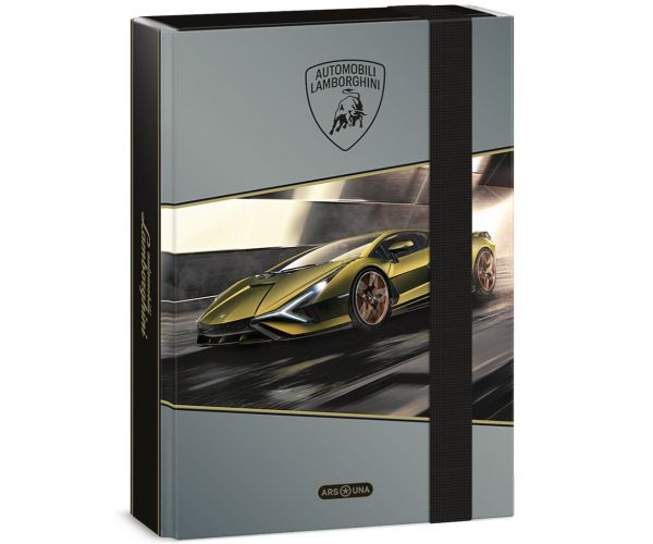 Ars Una: Cutie pentru caiete A/5 cu imprimeu Lamborghini galben