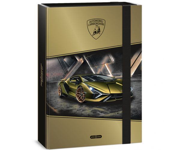 Ars Una: Cutie pentru caiete A4 Lamborghini, galbenă