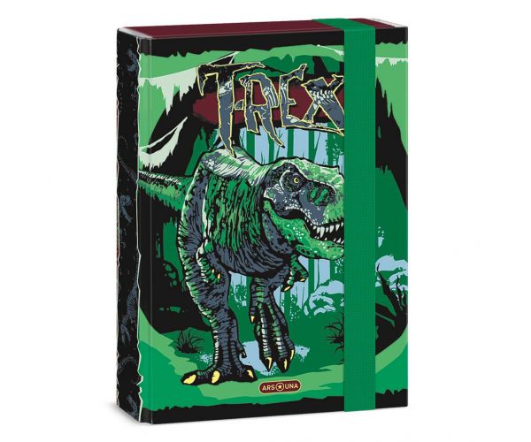 Ars Una: Cutie pentru caiete A5 cu model T-Rex 16x22x3,5 cm