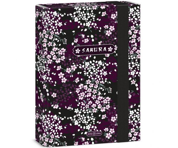 Ars Una: Cutie pentru caiete cu flori de sakura A5