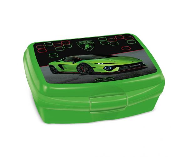 Ars Una: Cutie pentru prânz verde Lamborghini 16,5 x 6 x 13,5 cm