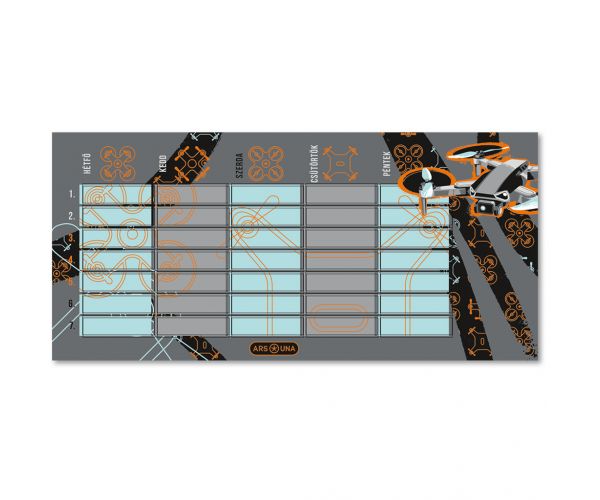 Ars Una: Drone X orar pe o singură pagină, față-verso