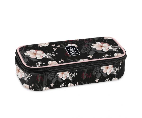 Ars Una: Flowery Black penar pentru adolescenți 22,5x6x11,5cm