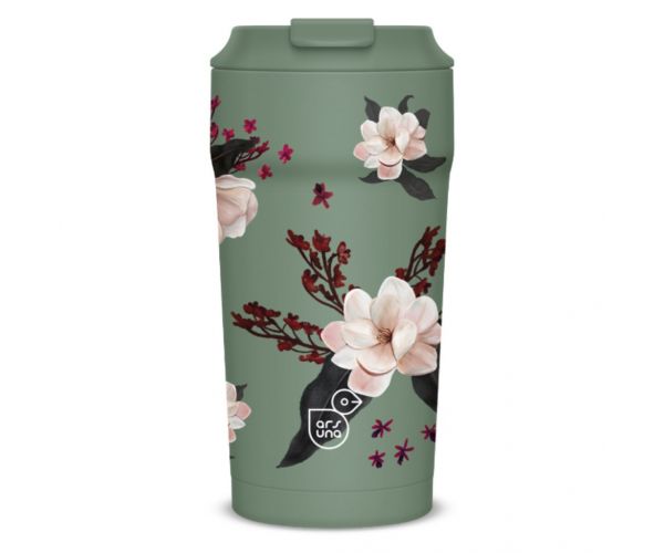 Ars Una Flowery Green cană termică 470ml