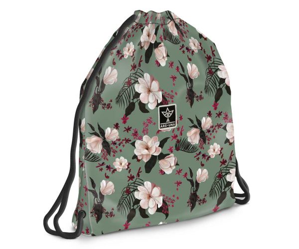 Ars Una: Flowery Green sac sport pentru adolescenți 37,5x46 cm