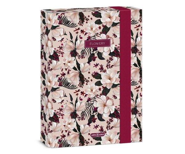 Ars Una: Flowery Pink cutie pentru caiete format A/5